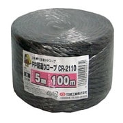 PP荷造りロープ 約5mm×100M黒 CR2110