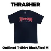 Outlined T-Shirt Black/Red M [メンズTシャツ 並行輸入品]