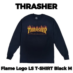 Flame Logo LS T-SHIRT Black M [メンズロングTシャツ 並行輸入品]