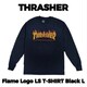 Flame Logo LS T-SHIRT Black L [メンズロングTシャツ 並行輸入品]