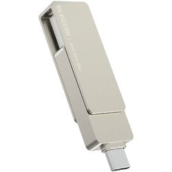 外付けSSD スティック型 ESD-EPAシリーズ 500GB USB 3.2（Gen 2）対応 USB Type C/USB-A両対応 回転式カバー USBメモリ型 ストラップホール付 シルバー ESD-EPA0500GSV