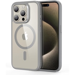 Classic Hybrid Case （HaloLock） for iPhone 15 Pro - Clear Grey [iPhone 15 Pro対応Magsafe対応ミリタリーグレード軽量ケース]
