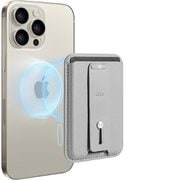 Magnetic Wallet HaloLock - Natural Titanium [MagSafe 対応 カードケース ビーガンレザーウォレット]