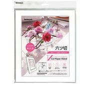 Vカットペーパースタンド/差込式/六ツ切/ホワイト VPS-6P-W