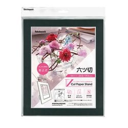 Vカットペーパースタンド/差込式/六ツ切/ブラック VPS-6P-D