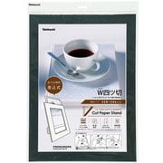 Vカットペーパースタンド/差込式/W四ツ切/ブラック VPS-4PW-D