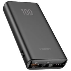 大容量バッテリー 20000mAh 最大100W出力 ブラック UQ-T100