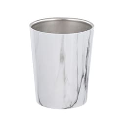 MARBLE KITCHEN タンブラー 保冷/保温対応 真空二重構造 380ml 大理石柄 ホワイト NX-171