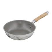 MARBLE KITCHEN 深型 フライパン 24cm ガス火専用 大理石柄 ホワイト NX-104