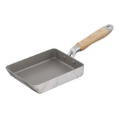 MARBLE KITCHEN エッグパン(卵焼き器) ガス火専用 13×18cm 大理石柄 ホワイト NX-105