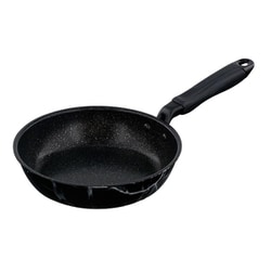 MARBLE KITCHEN フライパン ガス火専用 20cm 大理石柄 ブラック NX-111