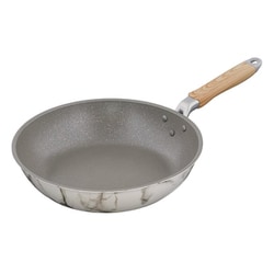 MARBLE KITCHEN フライパン IH/ガス火対応 28cm 大理石柄 ホワイト NX-123