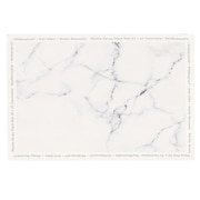 NX-181 [MARBLE KITCHEN ランチョンマット リバーシブル 42×32cm 大理石柄 ホワイト/ブラック]