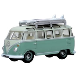 OXNVWS005 1/148 VW T1 サンババス ターコイズブルー/ホワイト サーフボード付 [ダイキャストミニカー]