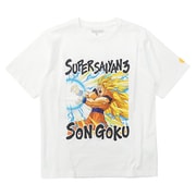 22863218 ドラゴンボールZ 悟空 かめはめ波 半袖 TシャツWHITE Mサイズ [キャラクターグッズ]