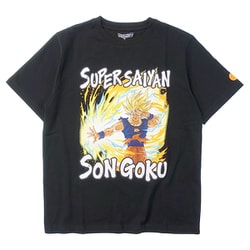 22863219 ドラゴンボールZ 悟空 超元気玉 Ｔシャツ BLACK Sサイズ [キャラクターグッズ]