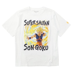 22863219 ドラゴンボールZ 悟空 超元気玉 Ｔシャツ WHITE XLサイズ [キャラクターグッズ]