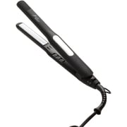 ミラーダブルイオン ストレートヘアアイロン 15mm ブラック 海外対応 80度~230度 31段階設定 カールもできる2WAYタイプ SLM108