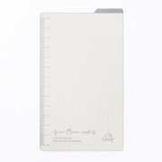 SUNNY LIGHT NOTEBOOK 下敷き A6 Slim-gray LSLX-01