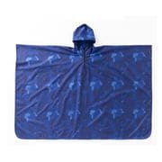 06003221 [OUTDOOR PRODUCTS はっ水ポンチョ 総柄 ネイビー]