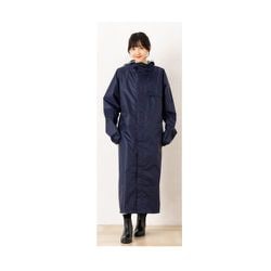 サイクル用 防水レインコート Lサイズ ネイビー 02003057