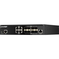 SMB/SOHO高速ネットワーク用ハーフワイドラックマウント・フル10GbE L2マネージドスイッチ QSW-M3212R-8S4T