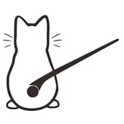 AW-SCCAT-BK [スクラッチリアキャットステッカー BK]