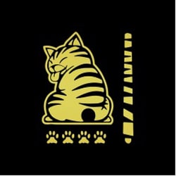 AW-SCBACAST-YE [スクラッチバックキャットステッカー YE]