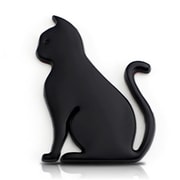 AW-SCCAEMST-BK [スクラッチキャットエンブレムステッカー BK]
