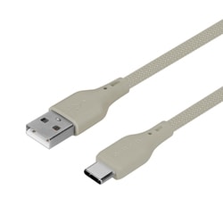 USB Type-A to USB Type-C シリコンケーブル ミストグレー OWL-CBSRCA15-MGY