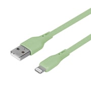 USB Type-A to Lightning シリコンケーブル セージグリーン OWL-CBSRLA15-SAG