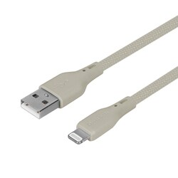 USB Type-A to Lightning シリコンケーブル ミストグレー OWL-CBSRLA15-MGY