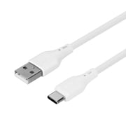 USB Type-A to USB Type-C エコナミクスケーブル ホワイト OWL-CBECOCA15-WH
