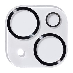 41-978382 [iPhone 15/15 Plus用 iFace Tempered Glass Camera Lens Protector 強化ガラス カメラレンズプロテクター メタルブラック]
