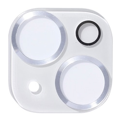 41-978399 [iPhone 15/15 Plus用 iFace Tempered Glass Camera Lens Protector 強化ガラス カメラレンズプロテクター メタルシルバー]