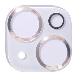 41-978405 [iPhone 15/15 Plus用 iFace Tempered Glass Camera Lens Protector 強化ガラス カメラレンズプロテクター メタルゴールド]