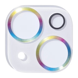 41-978429 [iPhone 15/15 Plus用 iFace Tempered Glass Camera Lens Protector 強化ガラス カメラレンズプロテクター メタルレインボー]