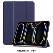 iPad Pro (M4) 13インチ用 レザーケース ネイビー IQ-IPPM413L-NV