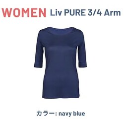 WOMEN Liv PURE 3/4 Arm navy blue XSサイズ wo pure 3/4 nb xs