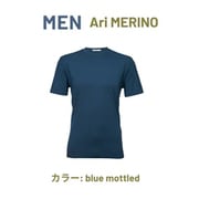 men merino bm m [MEN Ari MERINO blue mottled Mサイズ]