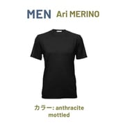 men merino am s [MEN Ari MERINO anthracite mottled Sサイズ]