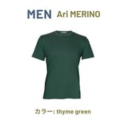 men merino gr m [MEN Ari MERINO thyme green Mサイズ]
