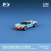 FY64019 1/64 Ford GT40 Mk1 P/1075 1968 Le Mans Winner #9 Gulf [ダイキャストミニカー]