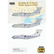 WOLWD14404 1/144 イリューシン Il-76 Part.3ウクライナ空軍 Il-76MD デカール （ズべズダ用） [プラモデル用品]