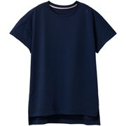 スタンダードドライ+ ショートスリーブ レディース リカバリーウェア 半袖シャツ ネイビー Lサイズ 一般医療機器 6584