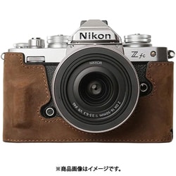Nikon Zfc用 本革ケース ヴィンテージ風 グリップ付 クレイジーホースブラウン PTAO003