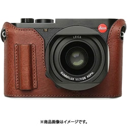 LEICA Q3用 本革ケース ヴィンテージ風 グリップ付 レッドブラウン PTAX002