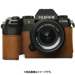 富士フイルム X-S20用 本革ケース ヴィンテージ風 クレイジーホースブラウン PTAY003