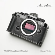 Nikon Z f用 本革ケース クラシック ブラック/ホワイトステッチ PTBA007