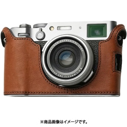 富士フイルム X100VI用 本革ケース ヴィンテージ風 レッドブラウン PTBB001